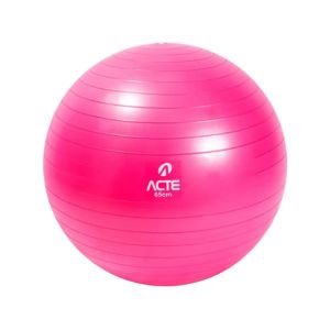 Bola de Pilates 65cm ACTE – Antiestouro – Suporta até 300kg – Com Bomba – Ginástica – Fitness – Pilates – Yoga – Fisioterap