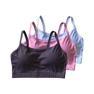 KIT 03 Sutiã top com alça bojo removivel Top para academia