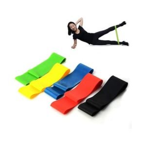 Kit 5 Faixas Elasticas Mini Band Exercicios em Casa Extensor Academia Yoga Pilates Fitness Crossfit