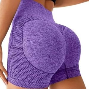 Short Levanta Bumbum Fitness com Tecido Impresso em 3D sem Costura