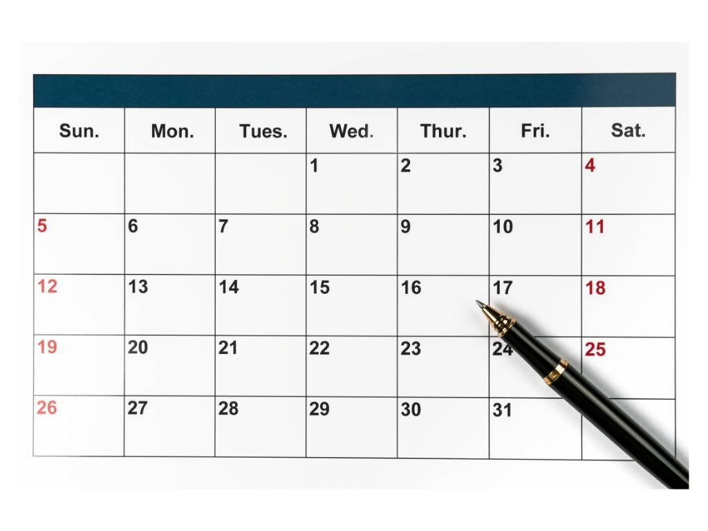 Calendário de treino Lu Fitness