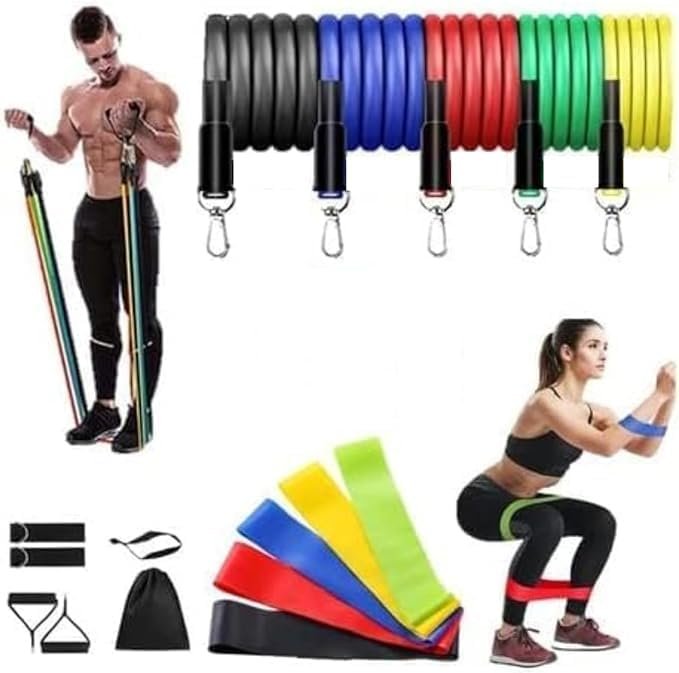 Elástico Extensor Para Exercicio de Academia, Fisioterapia, Pilates, Yoga, Aquecimento, Exercicio