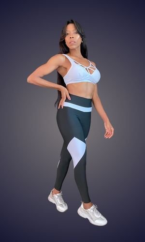 Conjunto short e top Lu Moda fitness