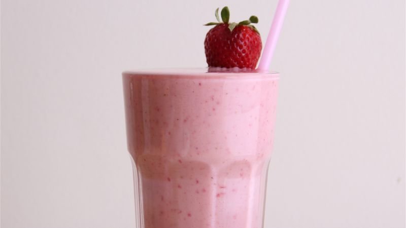 Receita Smoothie Energético de Morango