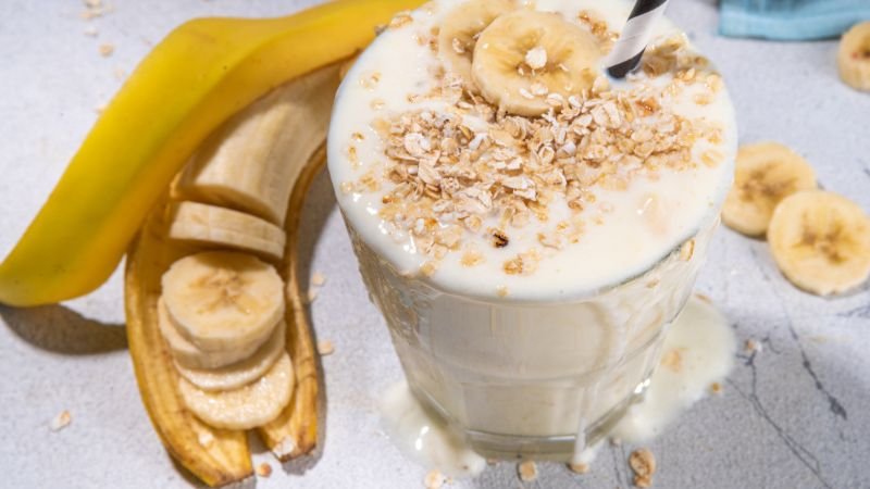 Receita Smoothie de Banana e Aveia